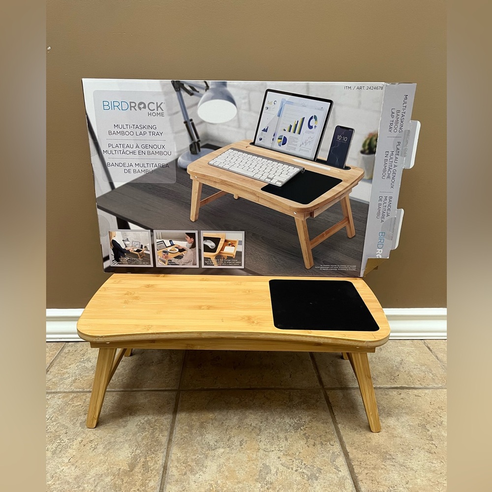 Birdrock Multitasking Bamboo Lap Tray